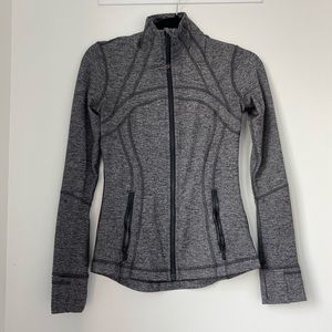 Lululemon define jacket: heather black. Worn a few times, sold out online